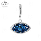 Moissanite Lab Created Gemstone Pendant 925 Sterling Silver 48 Designs Mix & Match Freely Fade-resistant Versatile Daily Wear Jewelry