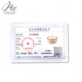 4ct Moissanite Ring Oval Pear Cut D Color VVS1 Clarity 925 Sterling Silver Plated with 18K Gold Classical Wedding High Quality