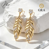 5mm Moissanite Earrings GRA Certified 925 Sterling Silver Round Cut VVS1 D Color Hypoallergenic Ideal Gift Women Fine Jewelry