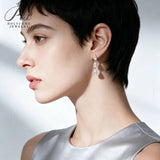 3ct Moissanite Earrings Pear Cut D Color VVS1 925 Sterling Silver GRA Certified Hypoallergenic Factory Direct Daily Wear