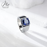 10mm Moissanite Ring 925 Sterling Silver Cushion Cut D Color GRA Certified Hypoallergenic Fine Jewelry Factory Direct Ideal Gift For Men
