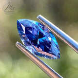 Moissanite Sapphire Blue Brilliant Oval Cut Lab Grow Diamond Gemstone Charms Advanced With GRA Report Jewelry Making Material