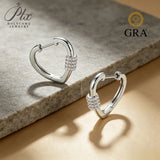 1mm Moissanite Earrings Round Cut D Color VVS1 925 Sterling Silver GRA Certified Factory Direct Non-fading Commute Wear
