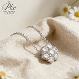 3.5CT Moissanite Round-Cut Custom 7-Stone Pendant GRA Certified D Color VVS1 Sparkling Jewelry for Wedding Anniversary Gift