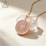 0.3ct Moissanite Necklace Round Cut GRA Certified 925 Sterling Silver Hypoallergenic Tarnish‑Resistant Women Daily Wear Jewelry