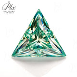 Green Moissanite VVS1 8 Hearts & 8 Arrows Round/Oval/Heart Shapes High Brilliance Loose Stones for Custom Fine Jewelry Designs