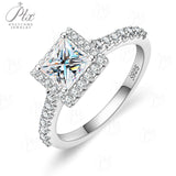 Moissanite Rings 1ct 100% S925 Sterling Silver VVS1 Trillion Heart Multi-Shape  K D Wedding Bridal Anniversary Gift Women Charms