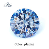 Multi Color Loose Moissanite Stones 0.1CT-3.0CT D Color Brilliant round Cut Gemstones with GRA Certificate for Jewelry Making