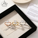 1.5ct/2.5ct Moissanite Ring VVS1 Clarity 1D Color Cushion 925 Silver White Yellow Rose Gold Anniversary Wedding Band for Women
