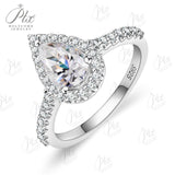 Moissanite Rings 1ct 100% S925 Sterling Silver VVS1 Trillion Heart Multi-Shape  K D Wedding Bridal Anniversary Gift Women Charms