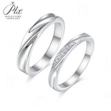 Moissanite Couple Ring S925 Sterling Silver D Color VVS1 Round Cut GRA Certified Hypoallergenic Direct Factory Daily Jewelry Ideal Gift for Her