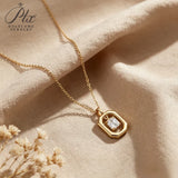 1CT Moissanite Necklace Emerald Cut 925 Sterling Silver D Color VVS1 GRA Hypoallergenic Office‑Ready Perfect Gift Jewelry