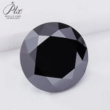 Luxury Black Moissanite Stones Multiple Shapes Including Round Oval & Heart Perfect for Rings Necklaces & Earrings