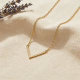 V-Shaped Necklace with Emerald-Cut Round D-Color Moissanite GRA S925 Collar Necklace A Top Choice for Ladies' Daily Commute