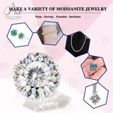 Hundred Faceted Cut Moissanite Loose Stone Round D VVS1 Gems Pass Diamonds Tester Women Jewelry Wholesale