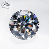 Plated Color Round Cut Gemstones 0.1ct–10ct Moissanite Grey Champagne Golden Yellow Garnet Jewelry Making Rings Gifts with GRA