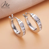 100% Moissanite Earrings 925 Sterling Silver for Women Sparkling Hypoallergenic Jewelry for Wedding Anniversary Party Luxury