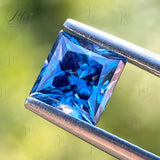 Moissanite Sapphire Blue Brilliant Oval Cut Lab Grow Diamond Gemstone Charms Advanced With GRA Report Jewelry Making Material