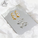 3ct/6ct D Color VVS1 Heart Moissanite Earrings S925 White Gold Yellow Gold Valentines Day Anniversary Gift for Her