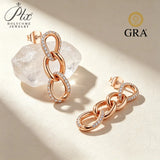 1.2mm Moissanite Earrings Round Cut D Color VVS1 925 Sterling Silver GRA Certified Factory Direct Sale Ideal Gift For Women