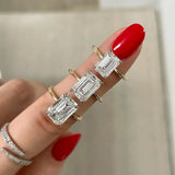 Customize Ring 10K18K Gold Oval Diamond Band Engagement Solitaire Ring 2CT 5CT VVS1 Moissanite/Lab Grown Diamond Engagement Ring