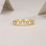 2mm Moissanite Ring D Color VVS1 Round Cut 925 Sterling Silver Anti-Allergic Fine Jewelry for Women Anniversary Birthday Gift
