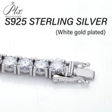 Moissanite Tennis Bracelet 925 Sterling Silver Round Cut 2mm-6.5mm D Color VVS1 Factory Direct Fine Jewelry for Unisex Casual Wear 6-8.5inch