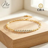3/2.5/2mm Moissanite Bracelet D Color VVS1 GRA Certified 925 Sterling Silver Factory Direct Non-fading Fine Jewelry for Ladies