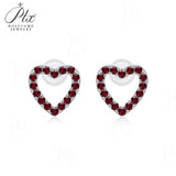 Moissanite/Ruby/Sapphire Earrings 925 Sterling Silver D Color Round Cut Direct Factory Sale Luxury Jewelry For Women Wedding Party Gift