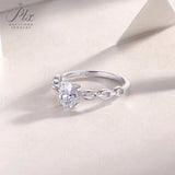 Moissanite Ring 1ct Oval Cut D Color VVS1 Clarity A stylish women's ring perfect for weddings gift for anniversaries&New Year