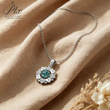 0.5ct Moissanite Necklace Round Cut D Color GRA Certified 925 Sterling Silver Factory Direct Versatile Daily Women Jewelry Gift