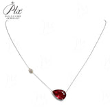 5ct Moissanite Necklace GRA Certificate Lab Grown Ruby Sapphire Pendant 925 Silver Women Fine Jewelry Hypoallergenic Factory Direct