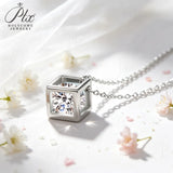 0.5‑1CT Moissanite Necklace 925 Sterling Silver D Color VVS1 Round Cut Pendant GRA Factory Direct Hypoallergenic Fine Jewelry