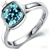 Moissanite Ring Cushion Cut 7mm D Color 925 Silver Engagement Ring A Treasure That Highlights a Woman's Elegant Temperament