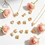 Silver Plated Mini Initial Pendant Necklace 925 Sterling Silver Base 26 Letters Custom Name Jewelry Factory Direct Hypoallergenic