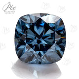 Vivid blue Color Moissanite Brilliant cut Multiple Shapes Excellent Cut Moissanites Gemstones GRA Pass Diamond Test Loose Gems