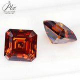 Moissanite VVS1 Asscher Cut Plated Garnet / Sakura Pink / Rainbow Purplefor Fashion Jewelry Designers & DIY Projects