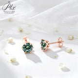 1ct Moissanite Earrings Excellent Round Cut Multi‑Color VVS1 925 Sterling Silver GRA Certified Hypoallergenic Commute‑Friendly