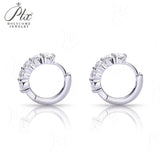 Moissanite Earrings & Lab Grown Gemstone 925 Sterling Silver VVS1 Round Brilliant Cut Fine Jewelry Gift for Women Anniversary