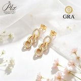 1.2mm Moissanite Earrings Round Cut D Color VVS1 925 Sterling Silver GRA Certified Factory Direct Sale Ideal Gift For Women