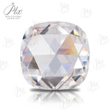 Moissanite Flat Bottom Rose Cut Cushion D Color Loose Gemstone Top Quality VVS1 GRA Certificate Beads Jewelry Charms For Women