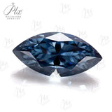 Vivid blue Color Moissanite Brilliant cut Multiple Shapes Excellent Cut Moissanites Gemstones GRA Pass Diamond Test Loose Gems