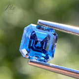 Moissanite Sapphire Blue Brilliant Oval Cut Lab Grow Diamond Gemstone Charms Advanced With GRA Report Jewelry Making Material