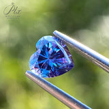 Moissanite Sapphire Blue Brilliant Oval Cut Lab Grow Diamond Gemstone Charms Advanced With GRA Report Jewelry Making Material