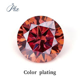 Multi Color Loose Moissanite Stones 0.1CT-3.0CT D Color Brilliant round Cut Gemstones with GRA Certificate for Jewelry Making