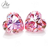 Moissanite Plating Sakura Pink VVS1 Oval/Pear/Heart/Asscher/Emerald Cut for Engagement Rings Jewelry Making DIY Craft Accessories