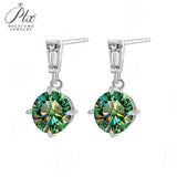 2ct Moissanite Earring Round Cut D Color VVS1 925 Sterling Silver GRA Certified Factory Direct Ideal Gift For Daily Matching