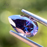 Moissanite Imperial Purple Brilliant Heart Cut Gemstone Lab Grow Diamond Charms Jewelry Making Material With GRA Report Advanced