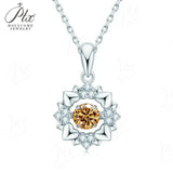 0.5ct Moissanite Necklace Round Cut D Color GRA Certified 925 Sterling Silver Factory Direct Versatile Daily Women Jewelry Gift