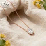 Moissanite Pendant 1-3ct Elegant Oval-Cut D-Color Necklace 100% 925 Sterling Silver Sparkling Daily Wear Jewelry for Women